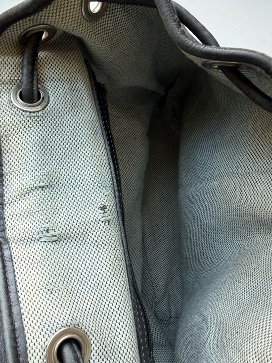 Dooney & Bourke Black Leather Drawstring Backpack main image 7